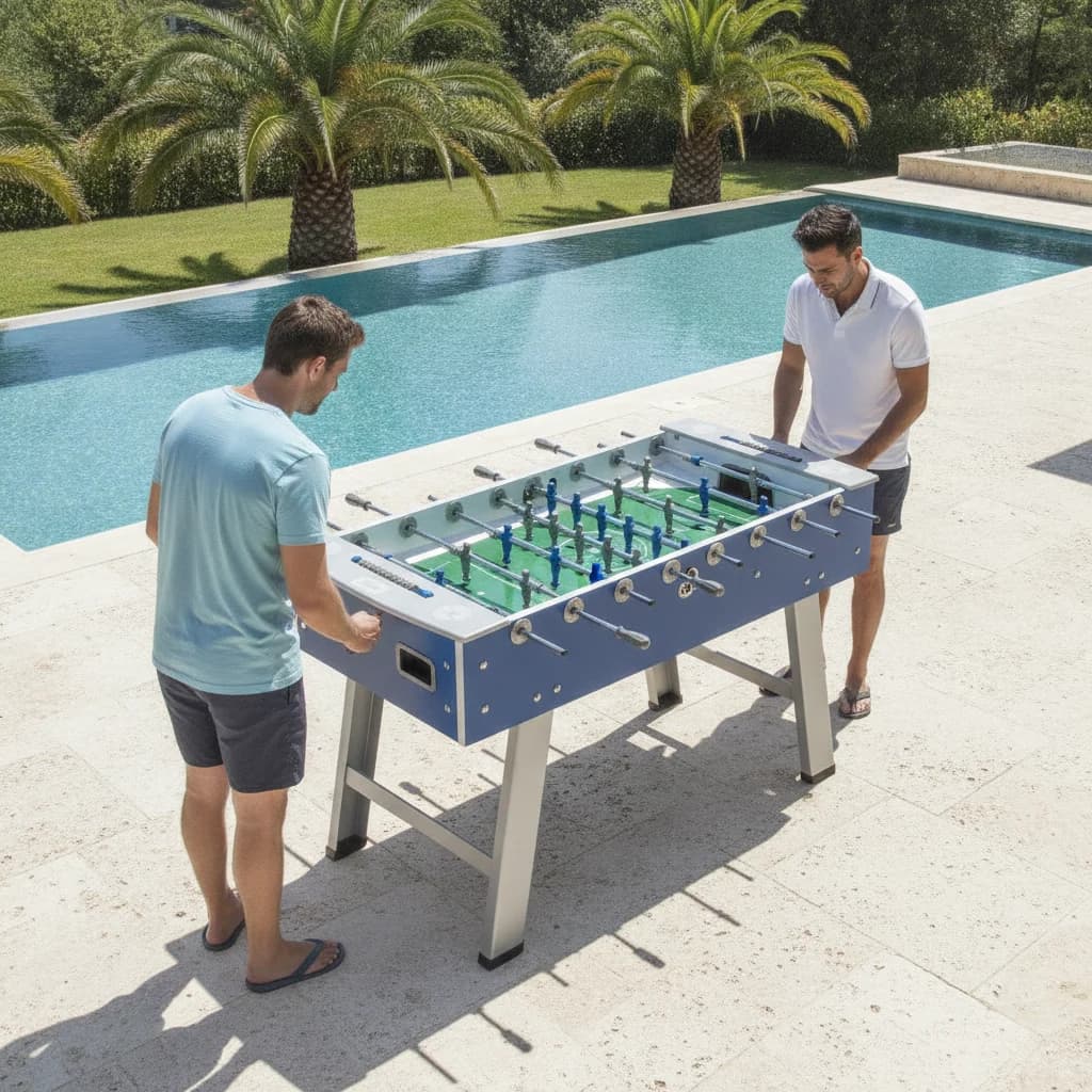 שולחן כדורגל חוץ FAS Smart Outdoor — זכוכית מחוסמת